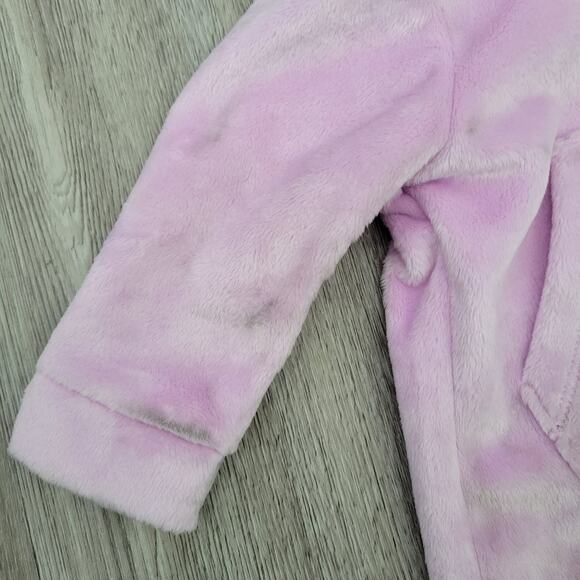Adidas baby light lilac velour hooded one piece Size 3 months - Picture 4 of 9